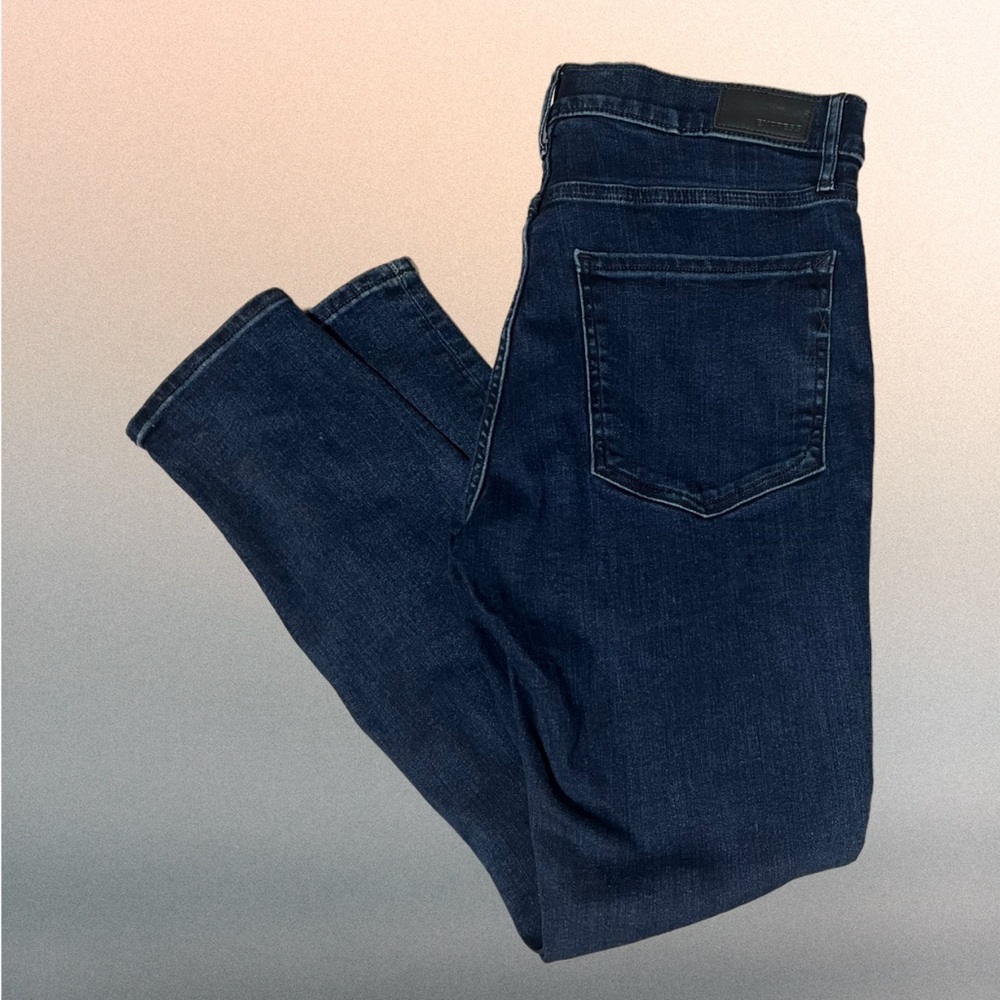 Express ankle leggings blue jeans. Women’s size 10 or mid rise dark new w/ tags